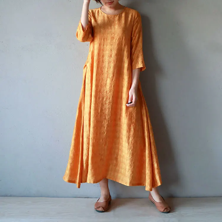 Women Half Sleeve Dress Linen Big Size O neck Vintage 2019 Summer Loose Women Robe YoYiKamomo
Women Half Sleeve Dress Linen Big Size O neck Vintage 2019 Summer Loose Women Robe YoYiKamomo