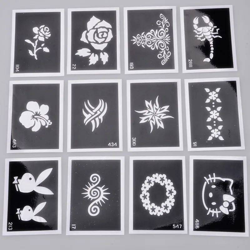 28 PCS x Airbrush Sheets Stencils for Body Painting Glitter Temporary Tattoo stencils Kits 10cm x 7cm
28 PCS x Airbrush Sheets Stencils for Body Painting Glitter Temporary Tattoo stencils Kits 10cm x 7cm