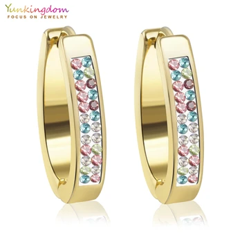 Colorful Crystals Stainless Steel Hoop Earrings for Women Jewelry Wholesale UE0096
Colorful Crystals Stainless Steel Hoop Earrings for Women Jewelry Wholesale UE0096