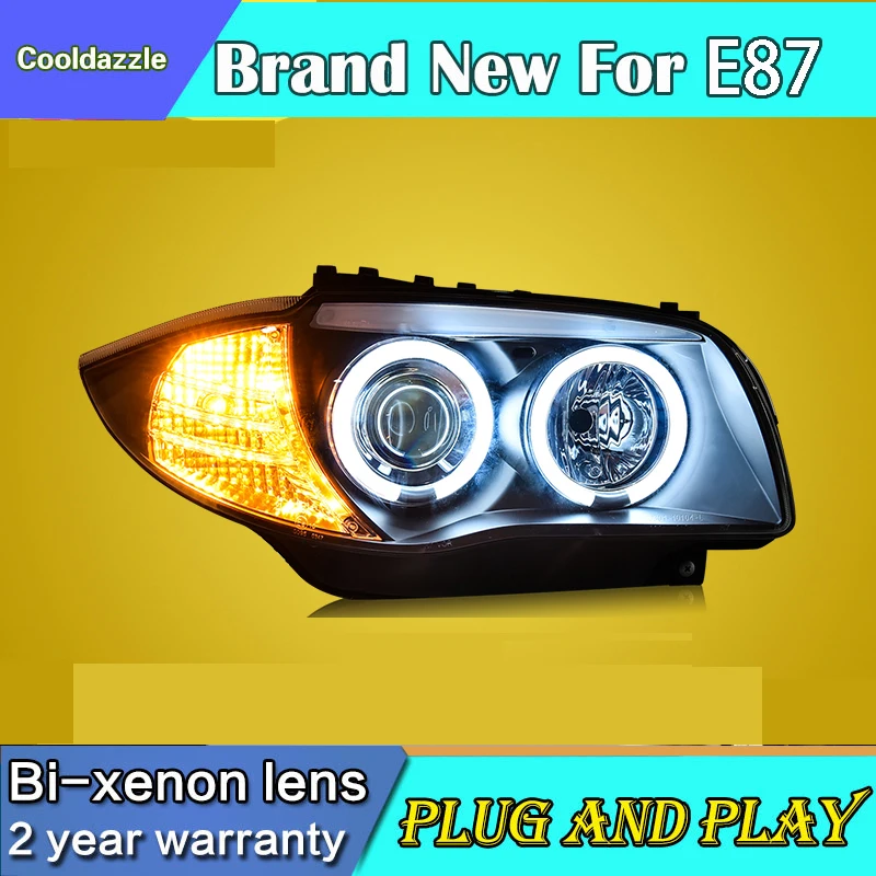 For BMW E87 120i 130i LED Head Lamp Angel Eyes Headlight Assembly 2004-2011 Year
For BMW E87 120i 130i LED Head Lamp Angel Eyes Headlight Assembly 2004-2011 Year