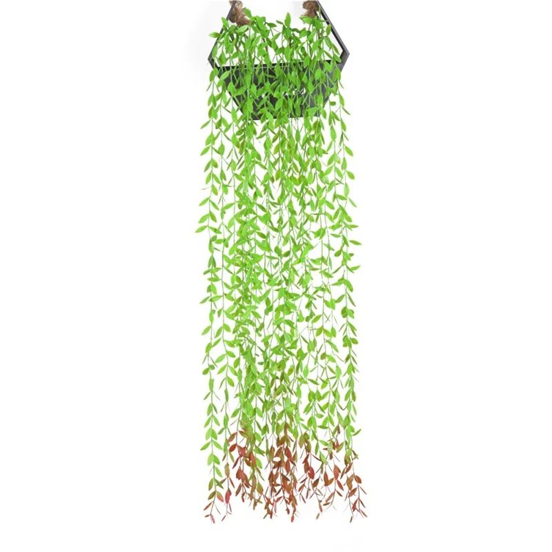 Artificial Vines Fake Greenery Garland Willow Leaves Hanging Plants For Wedding Party Garden Wall Home Decoration Accessories
Artificial Vines Fake Greenery Garland Willow Leaves Hanging Plants For Wedding Party Garden Wall Home Decoration Accessories