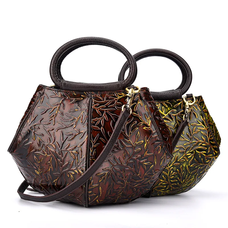 Women Shoulder Messenger Top Handle Bags Genuine Leather Embossed Luxury Natural Cowhide Retro Female Cross Body Tote Handbag
Women Shoulder Messenger Top Handle Bags Genuine Leather Embossed Luxury Natural Cowhide Retro Female Cross Body Tote Handbag
