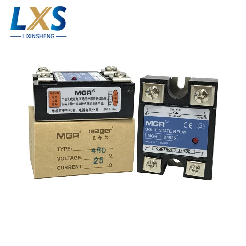 MGR-1 D4825 Solid State Relay 220v DC Single-phase Control AC SSR 50DA Solid State Relay
MGR-1 D4825 Solid State Relay 220v DC Single-phase Control AC SSR 50DA Solid State Relay