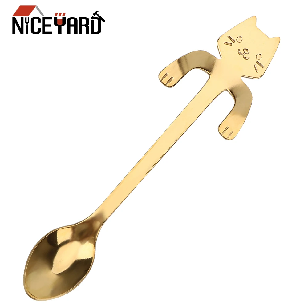 Tableware Drinking Tools for Bar Party Tea Coffee Spoon Mini Cute Cat Teaspoons Ice Cream Dessert Spoons Stainless Steel
Tableware Drinking Tools for Bar Party Tea Coffee Spoon Mini Cute Cat Teaspoons Ice Cream Dessert Spoons Stainless Steel