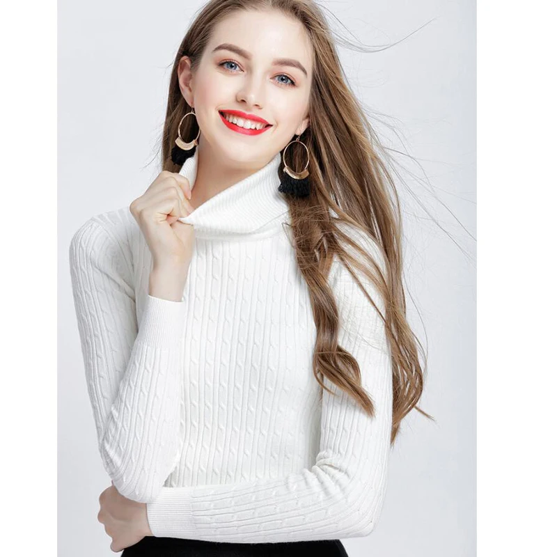 Shikoroleva Women's Sweater Turtleneck Pullover Homme Twisted Rope Knited Winter Plus Size Xxl S Pink Beige Black White Sweaters
Shikoroleva Women's Sweater Turtleneck Pullover Homme Twisted Rope Knited Winter Plus Size Xxl S Pink Beige Black White Sweaters
