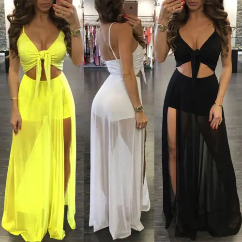 Summer Women Beach Wear Women deep V-Neck Waist Hollow Out Sexy mesh chiffon maxi long dress overall Beach Holiday Sundress
Summer Women Beach Wear Women deep V-Neck Waist Hollow Out Sexy mesh chiffon maxi long dress overall Beach Holiday Sundress