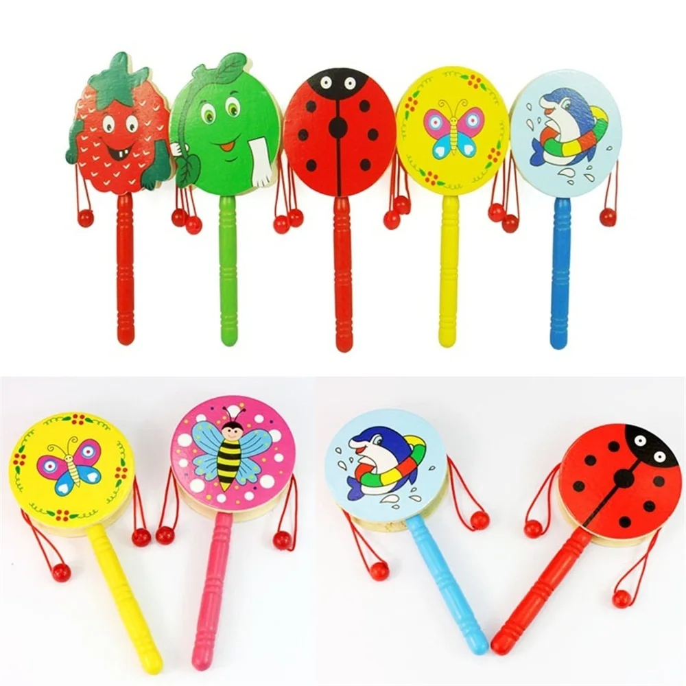 Cartoon Rattle Wooden Handbell Jingle Rattle Toy Musical Instrument For Baby Kid Randomly Colors Musical Wooden Instrument
Cartoon Rattle Wooden Handbell Jingle Rattle Toy Musical Instrument For Baby Kid Randomly Colors Musical Wooden Instrument