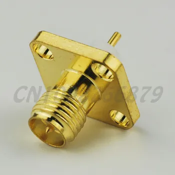 50pcs RF Coaxial Connector RP-SMA 4 hole panel mount jack(male pin) with short dielectric and solder post
50pcs RF Coaxial Connector RP-SMA 4 hole panel mount jack(male pin) with short dielectric and solder post