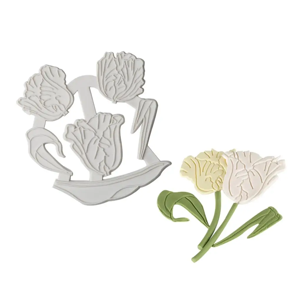 Yueyue силиконовая форма для выпечки цветов тюльпанов помадки инструменты