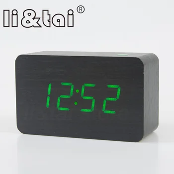 Wooden LED Alarm Clock with Temperature Sounds Control Calendar LED Display Electronic Desktop Digital Table Clocks
Wooden LED Alarm Clock with Temperature Sounds Control Calendar LED Display Electronic Desktop Digital Table Clocks