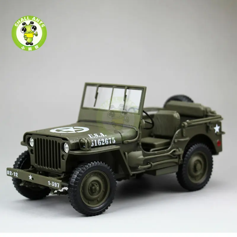 1/18 1/4 Ton US ARMY WILLYS JEEP TOP DOWN Diecast Car Model Toys Welly Army Green
1/18 1/4 Ton US ARMY WILLYS JEEP TOP DOWN Diecast Car Model Toys Welly Army Green