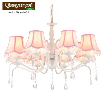 Qiseyuncai Modern style children's room crystal chandelier warm romantic girl room princess pink bedroom lighting
Qiseyuncai Modern style children's room crystal chandelier warm romantic girl room princess pink bedroom lighting