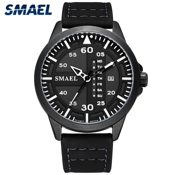 Fashion Top Brand Smael Quartz Watches Bracelet Leather Men Casual Analog Digital Watch Relogio 1315 Military Sport Waterproof
Fashion Top Brand Smael Quartz Watches Bracelet Leather Men Casual Analog Digital Watch Relogio 1315 Military Sport Waterproof