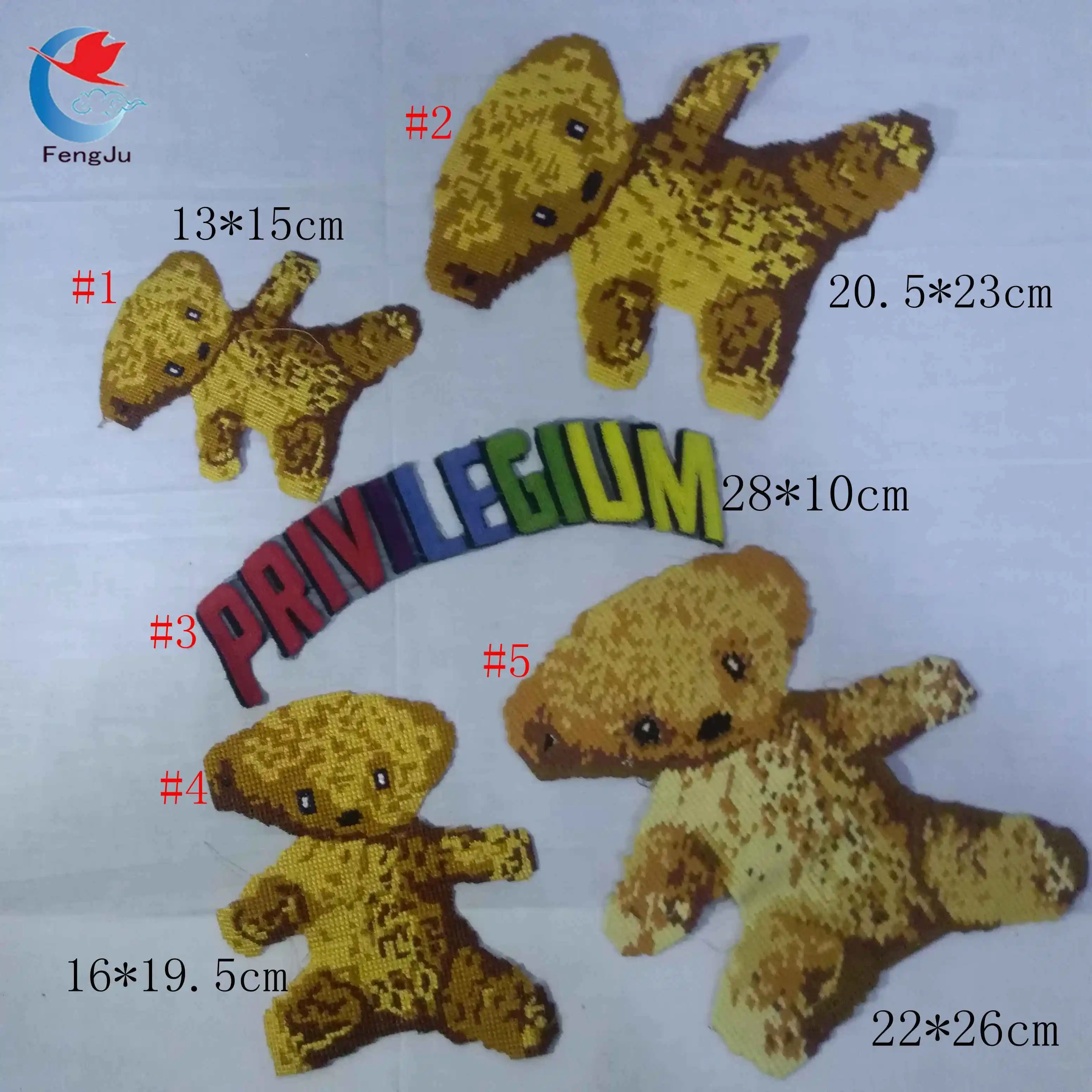 FengJu Bear letter Embroidered Patches for Clothes T-shirt sew on Patches Decorative Patches Sewing Repair Decoration fabric
FengJu Bear letter Embroidered Patches for Clothes T-shirt sew on Patches Decorative Patches Sewing Repair Decoration fabric