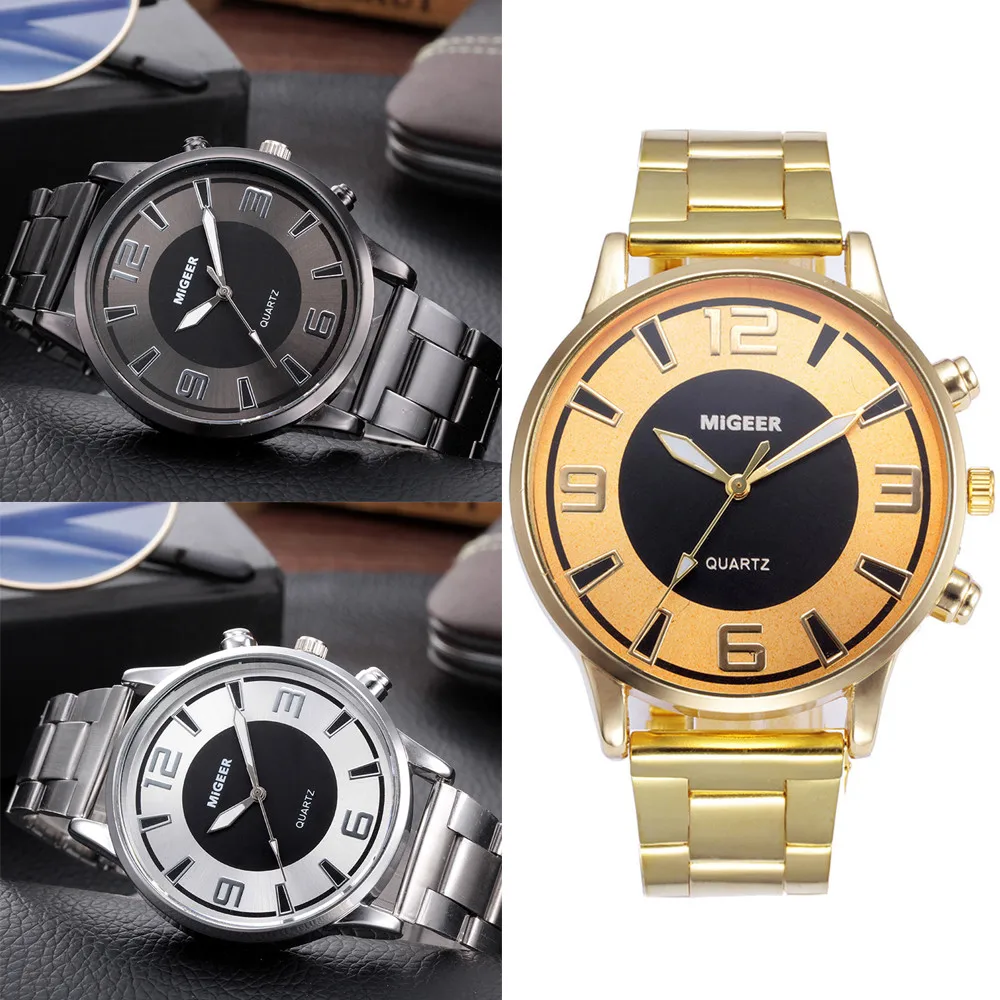 Fashion Man Design Stainless Steel Analog Alloy Quartz Wrist Watch luxury watches women rose gold clock mechanism erkek saat
Fashion Man Design Stainless Steel Analog Alloy Quartz Wrist Watch luxury watches women rose gold clock mechanism erkek saat