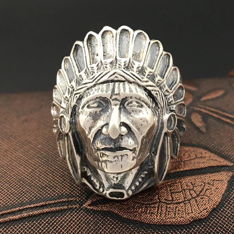 S925 Sterling Silver Jewelry Handmade Retro Thai Silver Personalized Ring Men's Indian Emirates Ring
S925 Sterling Silver Jewelry Handmade Retro Thai Silver Personalized Ring Men's Indian Emirates Ring