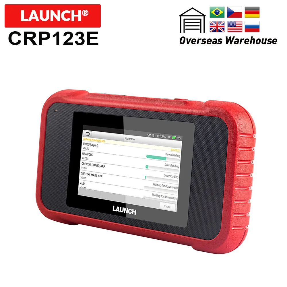 Launch CRP123E For Engine/ABS/SRS Transmission OBD2 full functions car Diagnostic Tool CRP123 E coder reader WIFI obd2 scanner
Launch CRP123E For Engine/ABS/SRS Transmission OBD2 full functions car Diagnostic Tool CRP123 E coder reader WIFI obd2 scanner