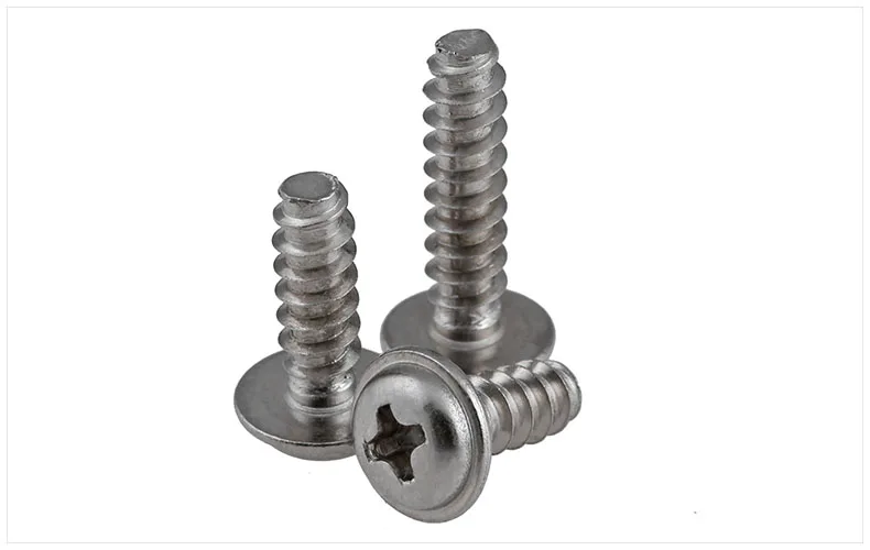 304 stainless steel Round head self-tapping screws With pad Hirao M2 M2.2 M2.6 M3 M4 screws PWB screws
304 stainless steel Round head self-tapping screws With pad Hirao M2 M2.2 M2.6 M3 M4 screws PWB screws