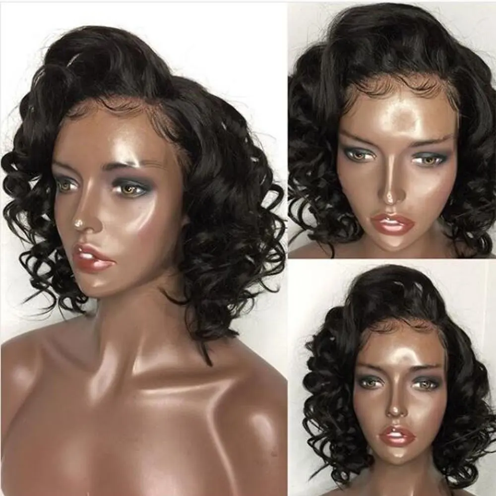 SimBeauty Short Wavy Lace front Wigs Human Hair with Baby Hair Peruvian Virgin Hair Glueless Lace Front Short Bob Human Hair
SimBeauty Short Wavy Lace front Wigs Human Hair with Baby Hair Peruvian Virgin Hair Glueless Lace Front Short Bob Human Hair