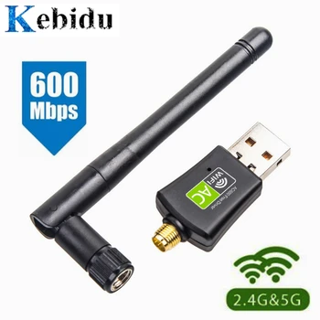 Kebidu AC 600Mbps USB Wifi Adapter 5/2.4Ghz Dual Band with Antenna Dongle LAN 802.11ac/a/b/g/n for Windows XP Win 7 10 Mac Vista
Kebidu AC 600Mbps USB Wifi Adapter 5/2.4Ghz Dual Band with Antenna Dongle LAN 802.11ac/a/b/g/n for Windows XP Win 7 10 Mac Vista