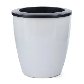 3 pcs automatic watering pot white resin flower pots, opening diameter 18cm high 20cm,L
3 pcs automatic watering pot white resin flower pots, opening diameter 18cm high 20cm,L