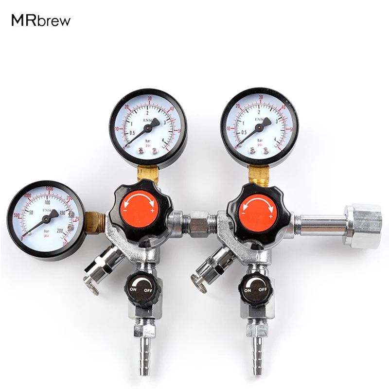 Newest ! CGA320 Dual CO2 Gauge Regulator Homebrew CO2 Regulator, 0~2000psi, 0~60psi
Newest ! CGA320 Dual CO2 Gauge Regulator Homebrew CO2 Regulator, 0~2000psi, 0~60psi