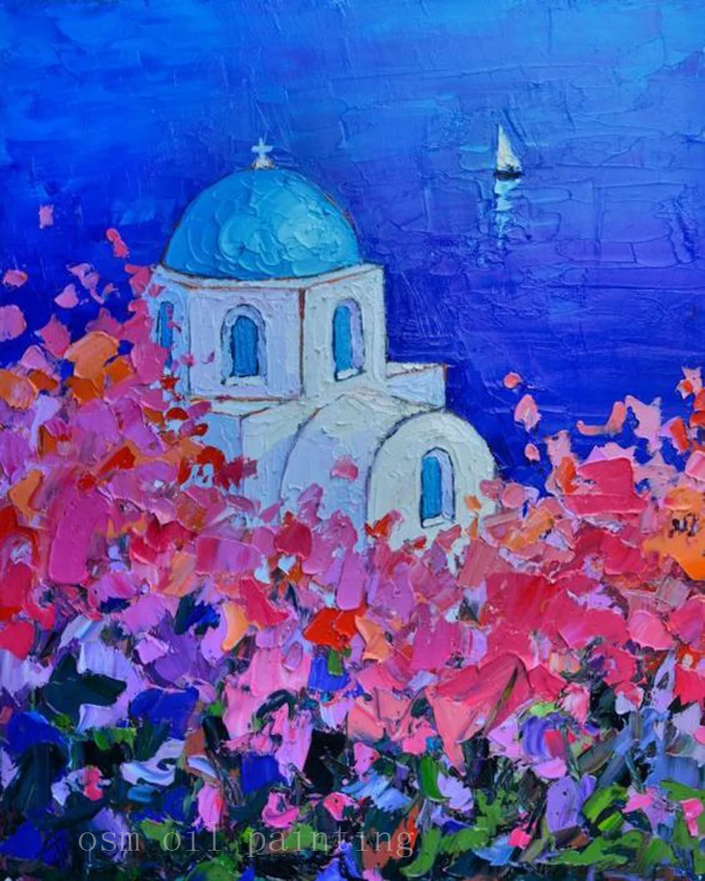 Handmade Palette Knife Oil Painting Full Bloom Beautiful Islands Full of Traditional Village Decorative Fine Art Canvas Pictures
Handmade Palette Knife Oil Painting Full Bloom Beautiful Islands Full of Traditional Village Decorative Fine Art Canvas Pictures