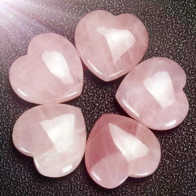 5 PCS Natural Rose Quartz Crystal Carved Heart Palm Healing Love Fertility Gemstone
5 PCS Natural Rose Quartz Crystal Carved Heart Palm Healing Love Fertility Gemstone