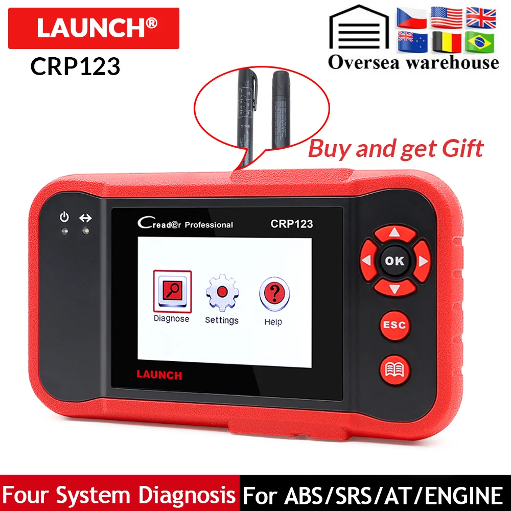 Launch X431 CRP123 CRP123E OBD2 Auto Scanner Support ABS/SRS/GearBox/Engine System CRP 123 OBD 2 Diagnostic Tool Update free
Launch X431 CRP123 CRP123E OBD2 Auto Scanner Support ABS/SRS/GearBox/Engine System CRP 123 OBD 2 Diagnostic Tool Update free