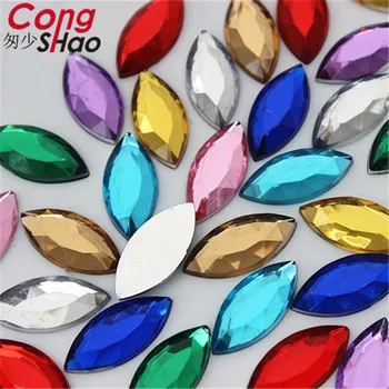 Cong Shao 200pcs 9*20mm Marquise Shape Acrylic rhinestone applique stones and crystal Flat Back clothes Crafts decoration CS301
Cong Shao 200pcs 9*20mm Marquise Shape Acrylic rhinestone applique stones and crystal Flat Back clothes Crafts decoration CS301