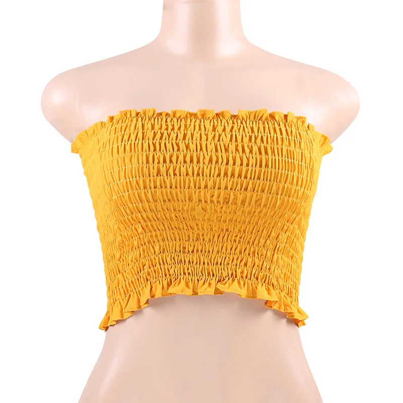 Summer 2018 Sexy Casual Stretch tank top Strapless Women Solid Color Vests Wrapped Chest High Quality Female crops Bralette Bras
Summer 2018 Sexy Casual Stretch tank top Strapless Women Solid Color Vests Wrapped Chest High Quality Female crops Bralette Bras