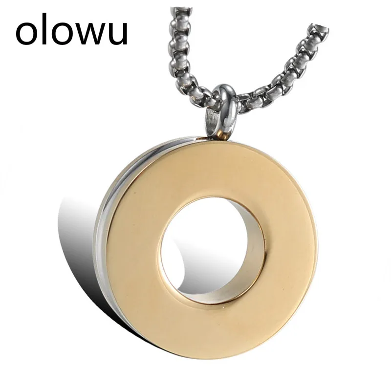 olowu Men Women Gold Pendant Necklace Stainless Steel Memorial Urn Locket Ashes Round Hollow Necklace Cremation Jewelry
olowu Men Women Gold Pendant Necklace Stainless Steel Memorial Urn Locket Ashes Round Hollow Necklace Cremation Jewelry