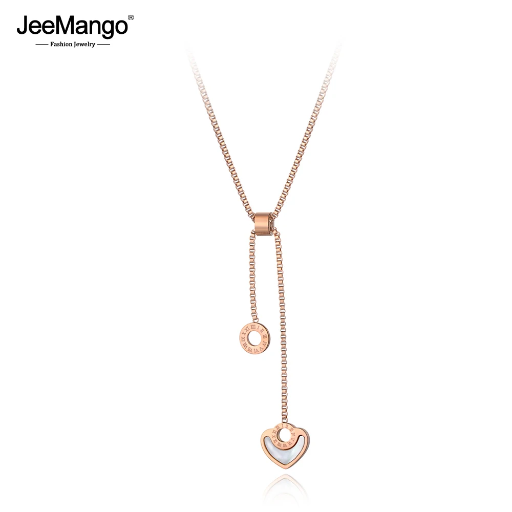 JeeMango Roman Numeral Circle & Heart Stainless Steel Women Wedding Necklace Jewelry Trendy Charm Shell Choker Necklaces JN19048
JeeMango Roman Numeral Circle & Heart Stainless Steel Women Wedding Necklace Jewelry Trendy Charm Shell Choker Necklaces JN19048