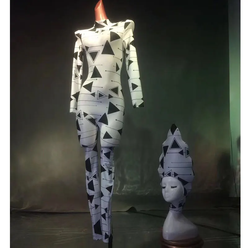 Sexy Zebra Printed Stretch Jumpsuit Headwear Stage Wear Bodysuit Female Singer Show Outfit Bar Nightclub Cosplay Costume
Sexy Zebra Printed Stretch Jumpsuit Headwear Stage Wear Bodysuit Female Singer Show Outfit Bar Nightclub Cosplay Costume