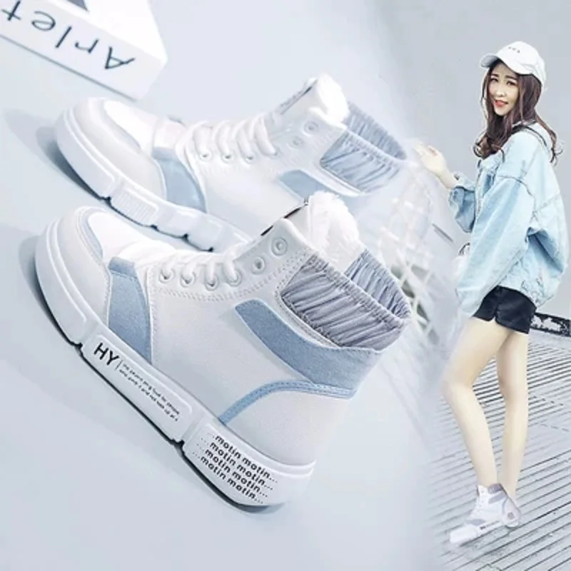 2019 new high-top women's shoes wild Korean autumn and winter shoes plus velvet cotton shoes net red sports white shoes
2019 new high-top women's shoes wild Korean autumn and winter shoes plus velvet cotton shoes net red sports white shoes