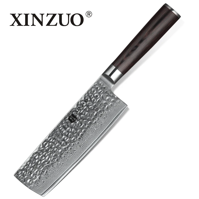 XINZUO 6.8 inch Chef Kitchen Knife 67 Layers VG10 Damascus Steel Chinese Cleaver Kitchen Knife Cook Knives Pakka Wood Handle
XINZUO 6.8 inch Chef Kitchen Knife 67 Layers VG10 Damascus Steel Chinese Cleaver Kitchen Knife Cook Knives Pakka Wood Handle