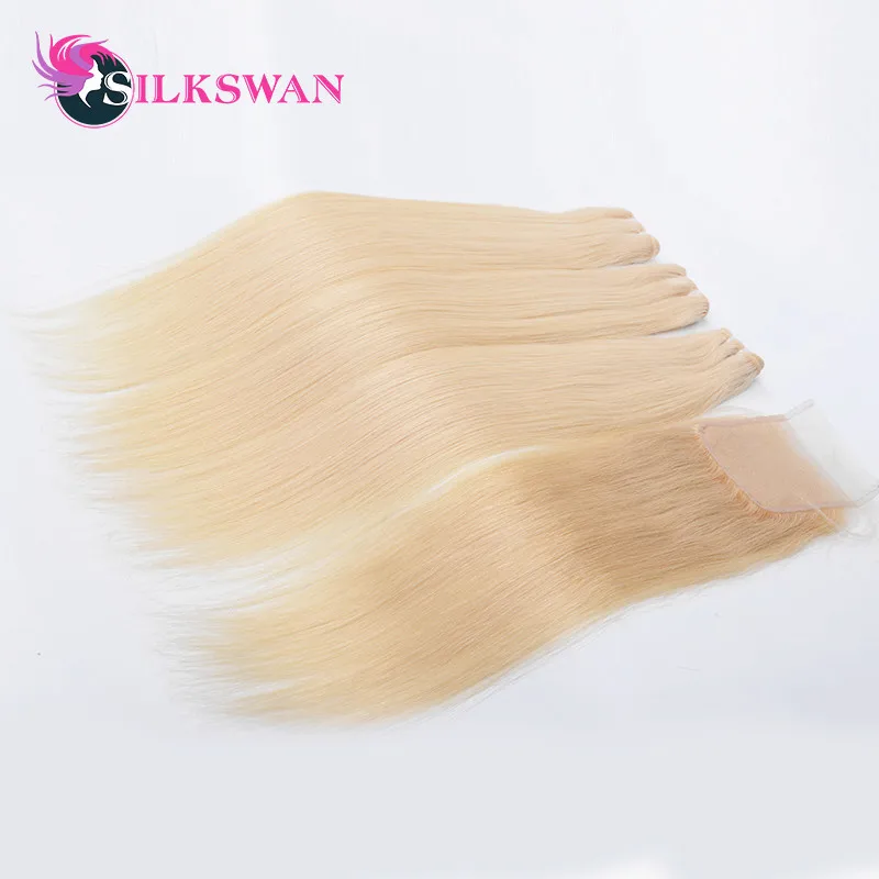 Silkswan 613 Blonde Bundles With Closure Straight Human Hair Brazilian Hair Weave Bundles With Closure 4x4 Free Part Remy Hair
Silkswan 613 Blonde Bundles With Closure Straight Human Hair Brazilian Hair Weave Bundles With Closure 4x4 Free Part Remy Hair