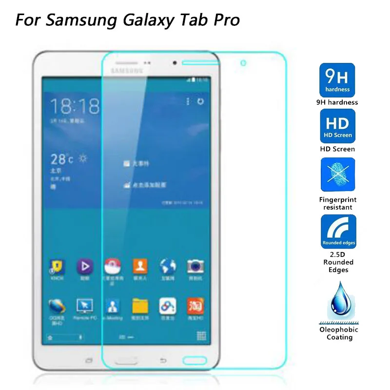 Tempered Glass for Samsung Galaxy Tab pro 8.4 T320 T321 Protective Film for Samsung Tab Pro 10.1 T520 T525 Screen Protector Film
Tempered Glass for Samsung Galaxy Tab pro 8.4 T320 T321 Protective Film for Samsung Tab Pro 10.1 T520 T525 Screen Protector Film