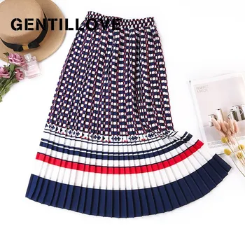 Women Fashion Pattern Long Skirts Casual High Waist Maxi Pleated Skirts Female Summer Vintage Striped Midi Boho Shirt 2019
Women Fashion Pattern Long Skirts Casual High Waist Maxi Pleated Skirts Female Summer Vintage Striped Midi Boho Shirt 2019