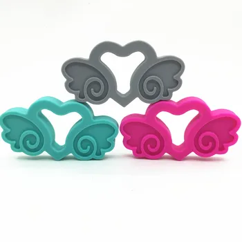 Food Grade Non-toxic Silicone Baby Teething Pendant necklace/ Silicone Chew -Angel Wing teething Pendant baby teether
Food Grade Non-toxic Silicone Baby Teething Pendant necklace/ Silicone Chew -Angel Wing teething Pendant baby teether