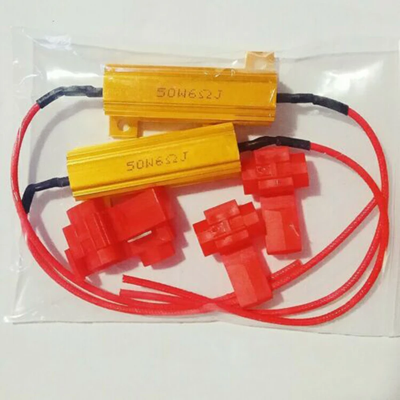 2pcs/lot 50W 6ohm Load Resistor Fix LED Bulb Fast Hyper Flash Turn Signal Light Flicker Frequency Controller Universal
2pcs/lot 50W 6ohm Load Resistor Fix LED Bulb Fast Hyper Flash Turn Signal Light Flicker Frequency Controller Universal