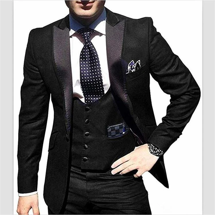 New Arrival One Button Groomsmen Peak Lapel Groom Tuxedos Men Suits Wedding/Prom Best Man Blazer ( Jacket+Pants+Vest+Tie)A132
New Arrival One Button Groomsmen Peak Lapel Groom Tuxedos Men Suits Wedding/Prom Best Man Blazer ( Jacket+Pants+Vest+Tie)A132