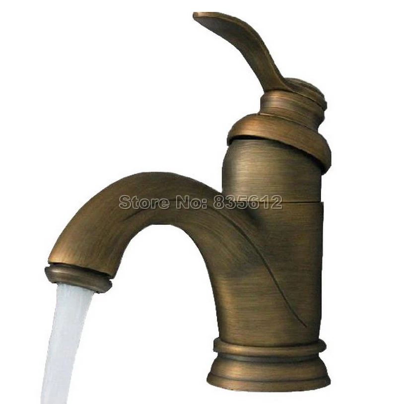 Antique Brass Bathroom Basin Faucet / Deck Mounted Retro Style Single Handle Vessel Sink Mixer Taps Wnf101
Antique Brass Bathroom Basin Faucet / Deck Mounted Retro Style Single Handle Vessel Sink Mixer Taps Wnf101
