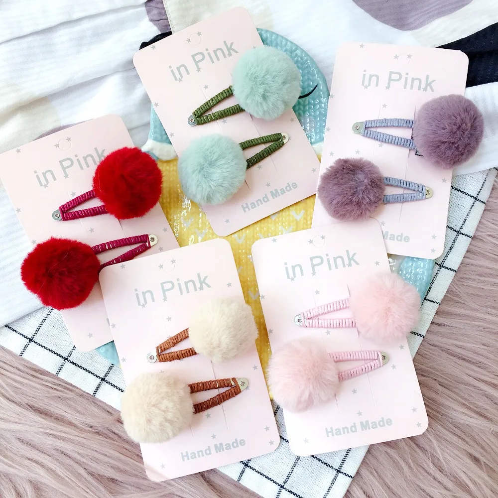 Korean Handmade Solid Plush ball Fall Winter BB Hairpins Hair clips Children Girl Kids Head Wear Sets Accessories-SWKHWS075C5
Korean Handmade Solid Plush ball Fall Winter BB Hairpins Hair clips Children Girl Kids Head Wear Sets Accessories-SWKHWS075C5