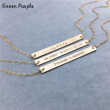 Long Bar Necklace Initial Jewelry Gold Chocker Handmade Pendants Kolye Necklace for Women Bridesmaid Gift
Long Bar Necklace Initial Jewelry Gold Chocker Handmade Pendants Kolye Necklace for Women Bridesmaid Gift