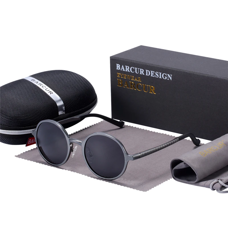 BARCUR Polarized Round Sunglasses Luxury Brand Men Glasses Retro Vintage Women Sun glasses UV400 Retro Style
BARCUR Polarized Round Sunglasses Luxury Brand Men Glasses Retro Vintage Women Sun glasses UV400 Retro Style