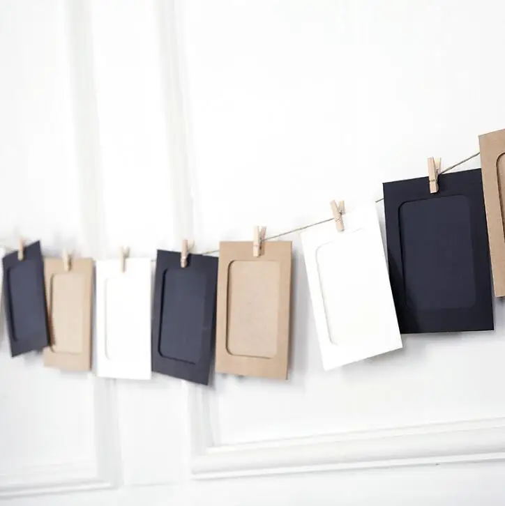 10pcs Combination DIY Wall Photo Frame with 10pcs Clips and Rope DIY Hanging Wall Picture Album Kraft Home Decoration
10pcs Combination DIY Wall Photo Frame with 10pcs Clips and Rope DIY Hanging Wall Picture Album Kraft Home Decoration