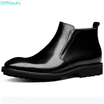QYFCIOUFU Quality Italian Martin Brogue Men Boots Casual Black Brown Genuine Leather Ankle Boots High Top Wedding Boots Shoes
QYFCIOUFU Quality Italian Martin Brogue Men Boots Casual Black Brown Genuine Leather Ankle Boots High Top Wedding Boots Shoes