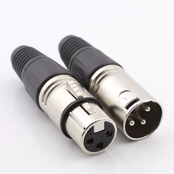 10pcs High Quality New Male & Female 3-Pin XLR Mic Microphone Audio Cable Plug Connectors Free Shipping
10pcs High Quality New Male & Female 3-Pin XLR Mic Microphone Audio Cable Plug Connectors Free Shipping