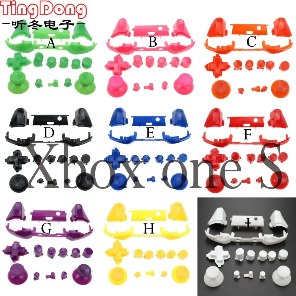 TingDong Replacement Repair Chrome ABXY Dpad Triggers Full Plating Buttons Set Kits Controller Mod for Xbox One Slim XboxONE S
TingDong Replacement Repair Chrome ABXY Dpad Triggers Full Plating Buttons Set Kits Controller Mod for Xbox One Slim XboxONE S